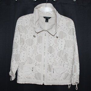 Tan Embroidered Ladies Jacket